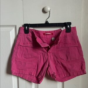 UNIONBAY Hot Pink Women's Casual Pocket Jean Shorts